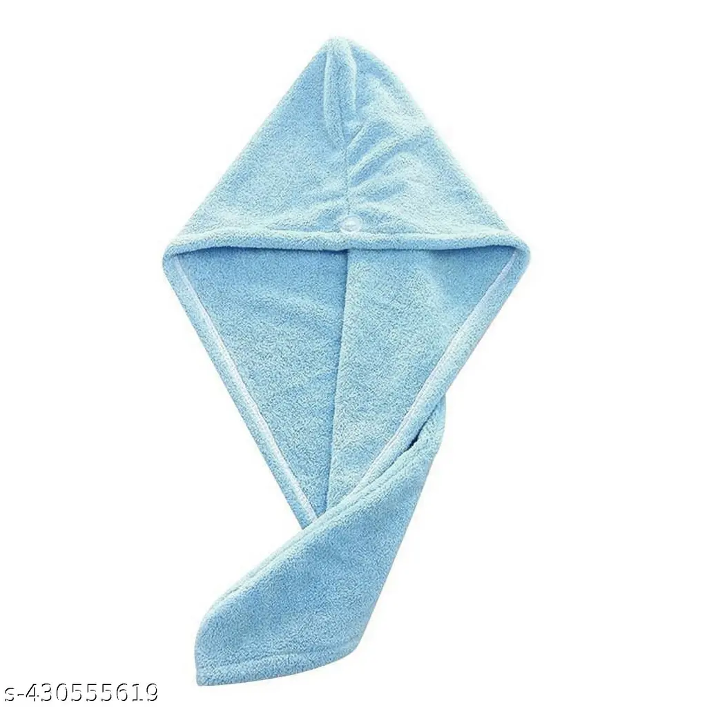 Cotton Bolls Ultra-Soft Microfiber Hair Towel – Quick-Dry & Lightweight (2-Pack)-Pink & Blue