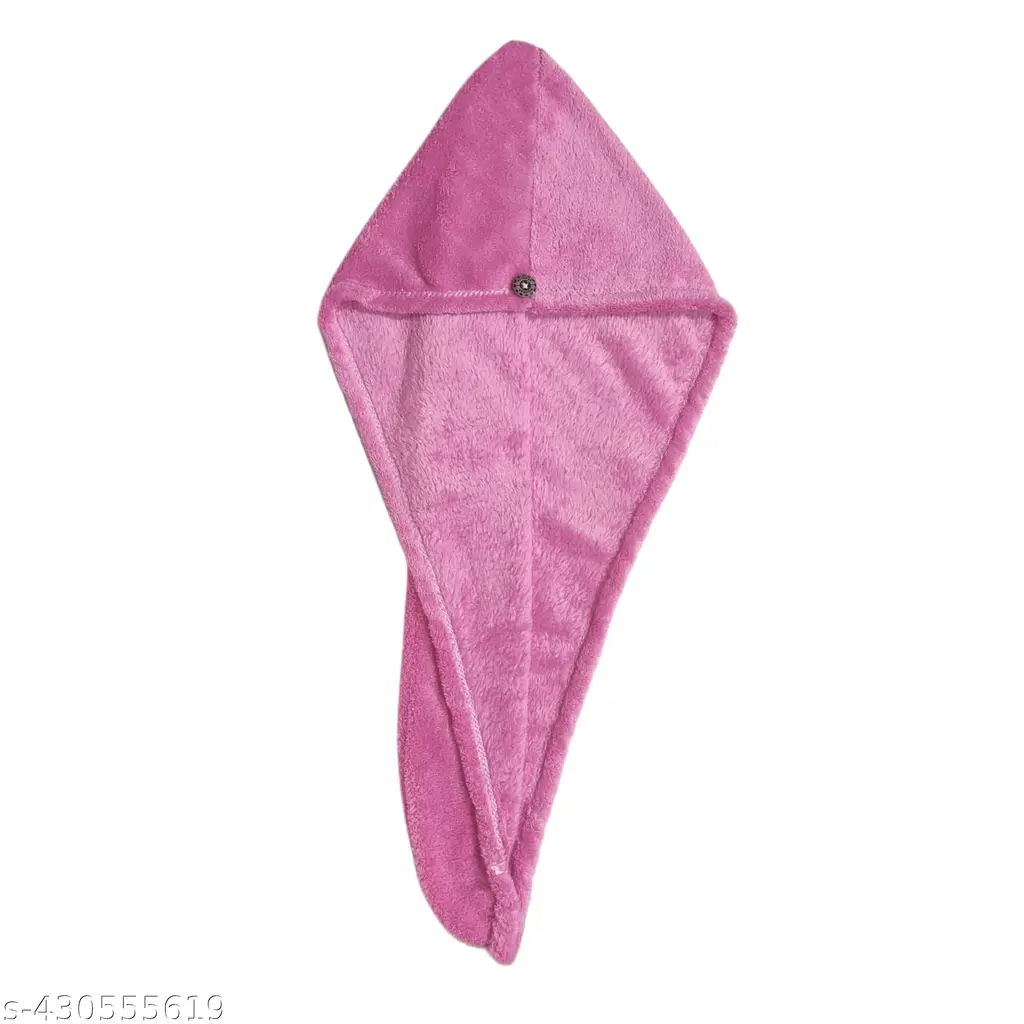 Cotton Bolls Ultra-Soft Microfiber Hair Towel – Quick-Dry & Lightweight (2-Pack)-Pink & Blue