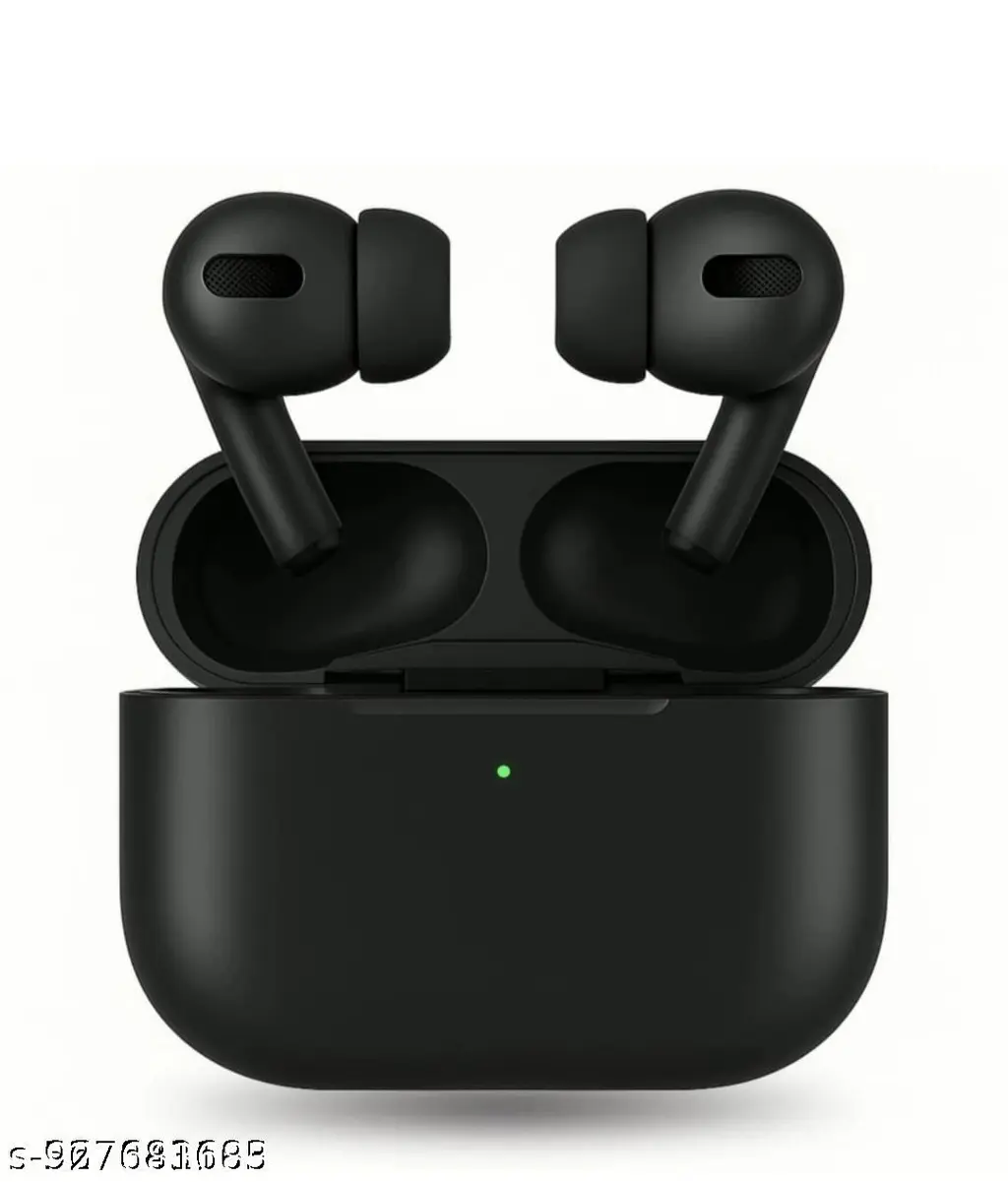 Premium Quality Airpod Pro TWS Wireless Bluetooth Earbuds with ENC Noise Reduction, HD Calling Mic, Auto Pairing, Deep Bass Stereo Sound, USB Charging Case, Smart Touch Control, Sweatproof Earphones for Gym, Travel, Running, Smartphones