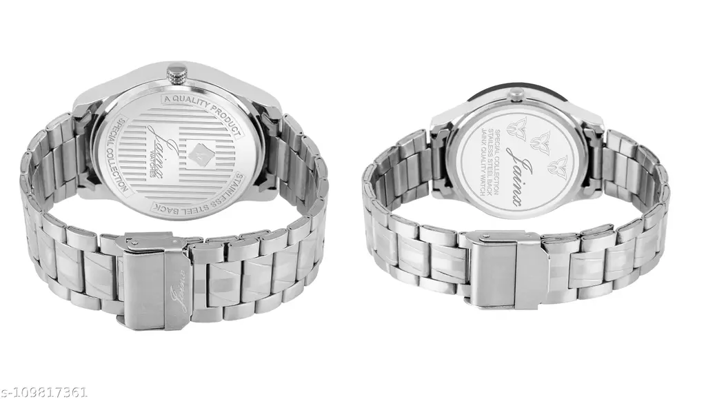 Jainx Black Dial Day And Date Analog Watch - For Couple Couple watches