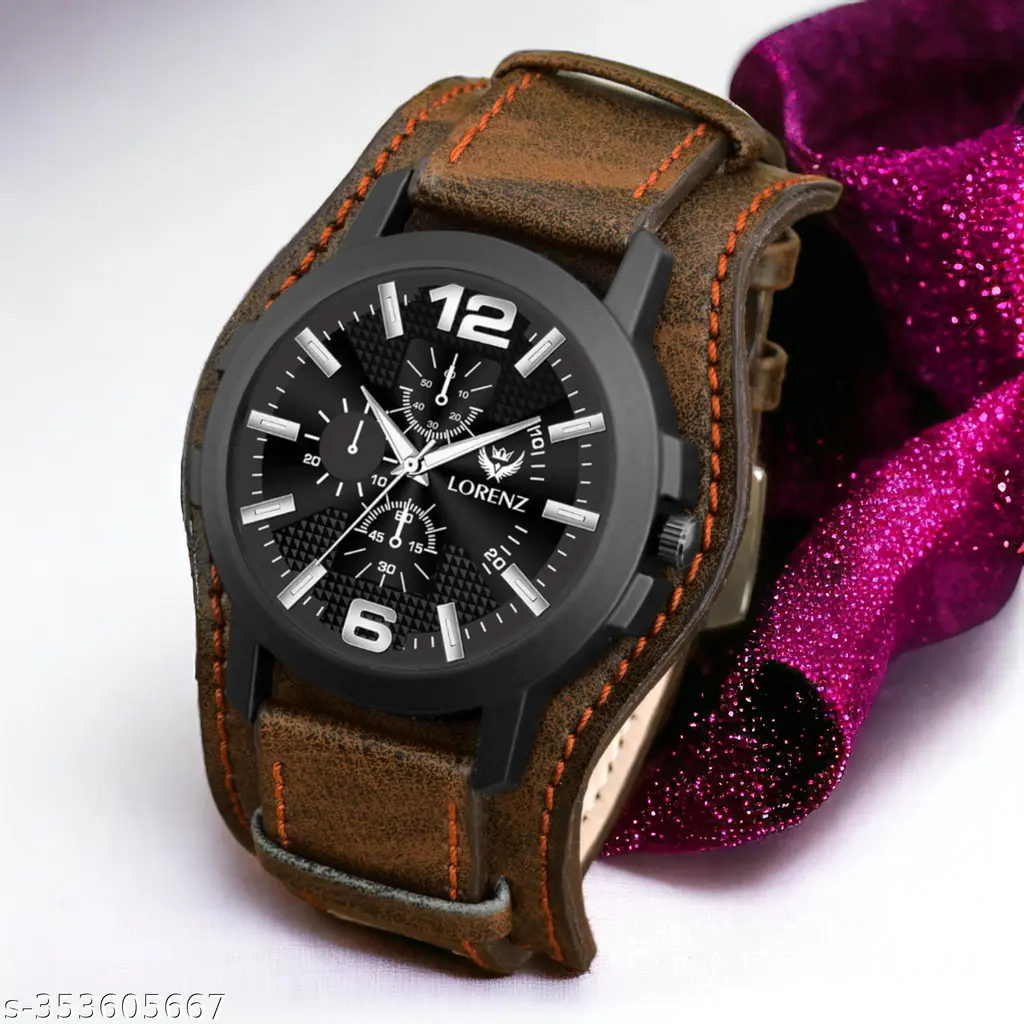 Lorenz Two-in-one detachable bracelet strap watch for Men | Watch for Boys (Brown) | MK-4027R