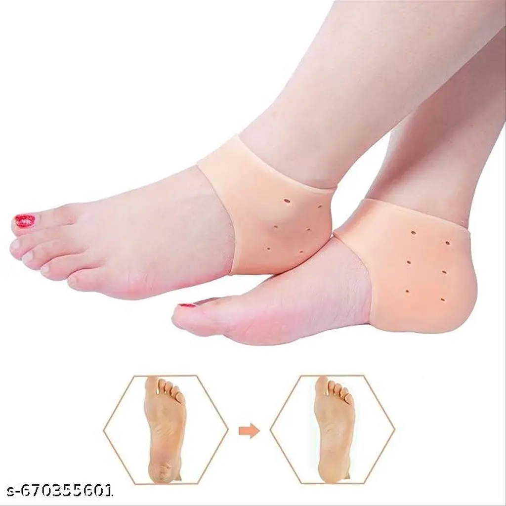 Moisturizing Silicone Gel Socks For Women And Men Gel Socks For Dry Cracked Feet Crack Heel Repair Socks Foot Moisturizer Socks Spa Gel Socks Natural Oil And Vitamin E (1 Pair)