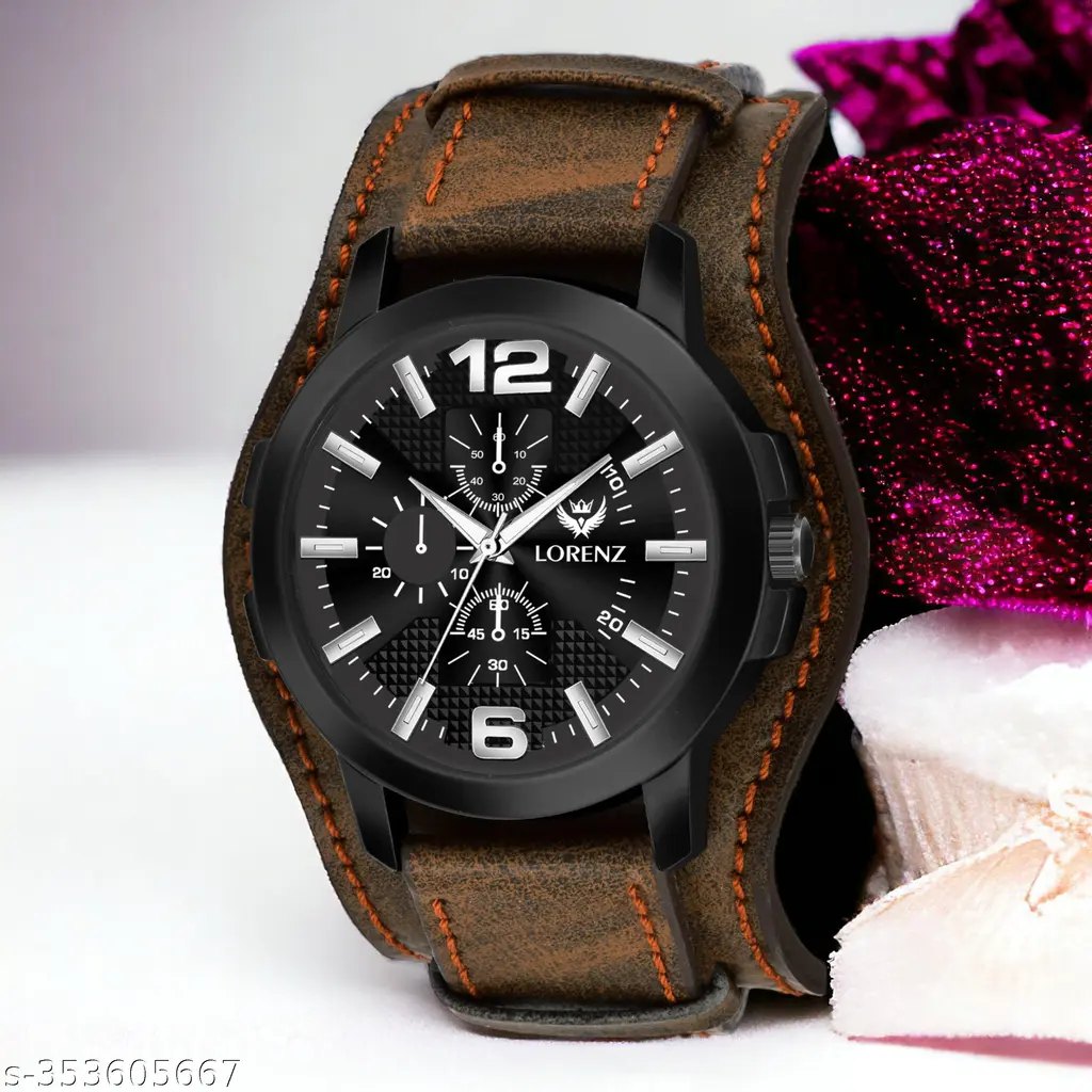 Lorenz Two-in-one detachable bracelet strap watch for Men | Watch for Boys (Brown) | MK-4027R